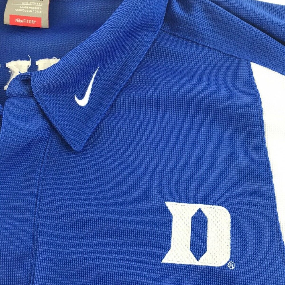 Nike Team Duke Blue Devils Polo Collared Shirt Men - Picture 6 of 8